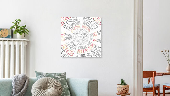 'GRAPHIC ART Life Circles' – Wall Art by Melanie Viola as Poster or Acrylic Glass Print