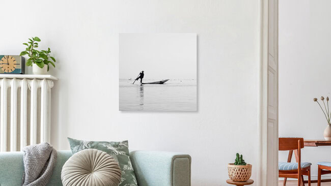 Inle Fisher, Myanmar – wall art by Nina Papiorek as Poster or Acrylic Glass Print