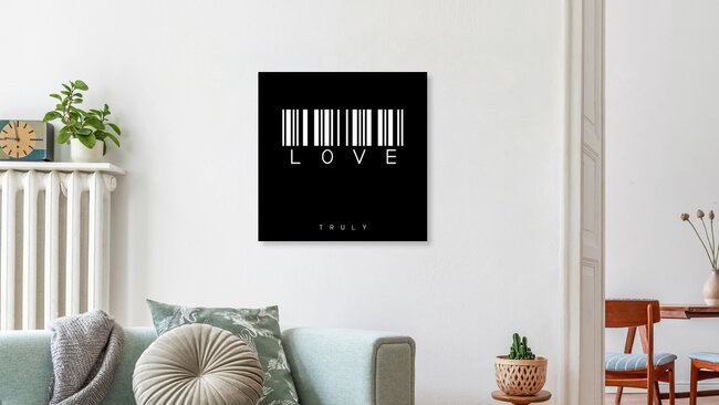 'barcode love' – Wall Art by Steffi Louis as Poster or Acrylic Glass Print