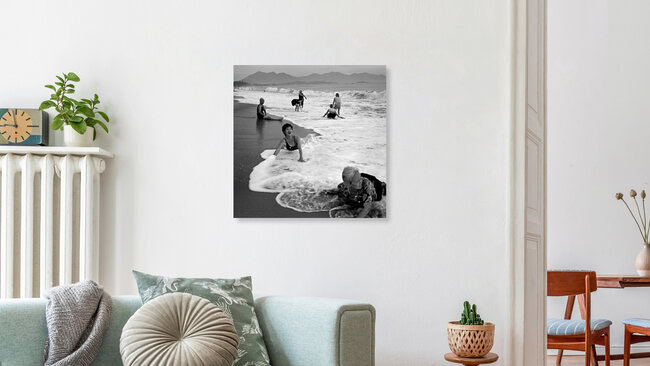 Bathing Woman - Nha Trang Beach - Vietnam, Vietnam – Fotokunst von Silva Wischeropp als Poster oder Acrylglasbild