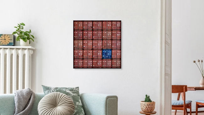 blue, Deutschland – Fotokunst von Jochen Fischer als Poster oder Acrylglasbild