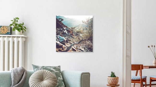 hills and haze II, Oman – wall art by Franz Sussbauer as Poster or Acrylic Glass Print