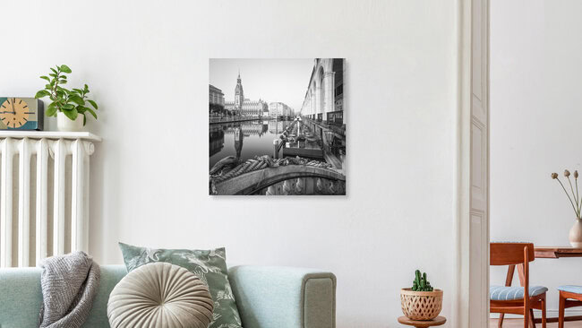 Hamburg Alsterarkaden, Deutschland – Fotokunst von Dennis Wehrmann als Poster oder Acrylglasbild