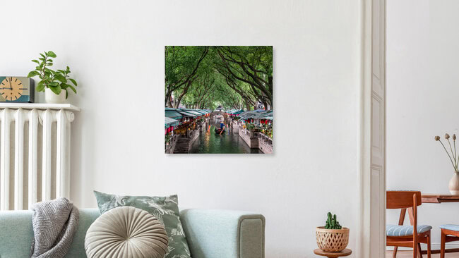 Wasserdorf Tongli, China – Fotokunst von Jan Becke als Poster oder Acrylglasbild