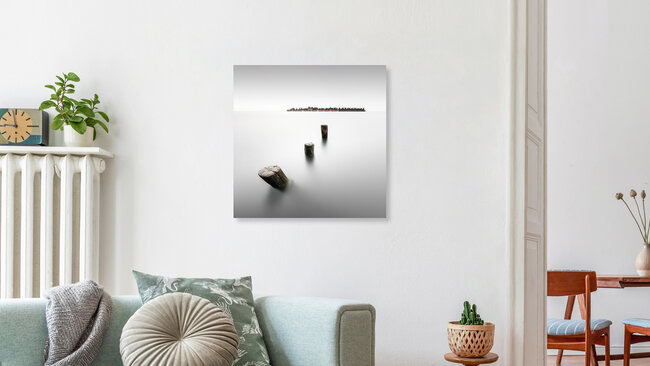 San Michele Poles | Venedig, Italien – Fotokunst von Ronny Behnert als Poster oder Acrylglasbild