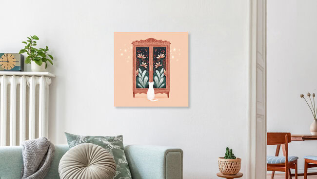 'Dreaming Cat by Monika Szczerbinska' – Wall Art by The Artcircle as Poster or Acrylic Glass Print