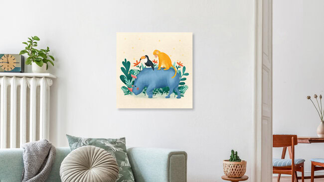 'Jungle gang by Monika Szczerbinska' – Wall Art by The Artcircle as Poster or Acrylic Glass Print