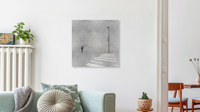 der Fußgängerüberweg, Vereinigte Staaten – Fotokunst von Roswitha Schleicher-Schwarz als Poster oder Acrylglasbild