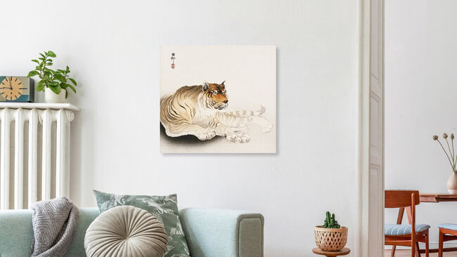 Wandbild 'Tiger von Ohara Koson' – Kunst von Japanese Vintage Art als Poster oder Acrylglasbild