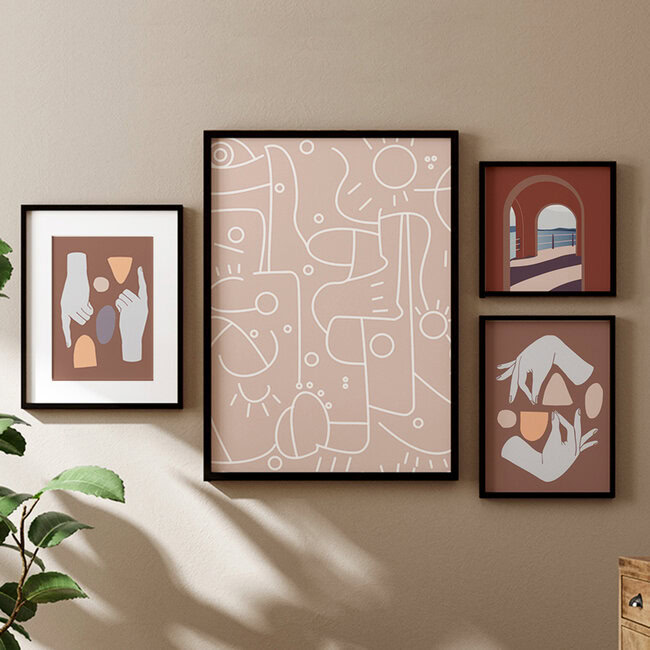 Wandbild 'This Way Up' – Kunst von Genna Campton als Poster oder Acrylglasbild