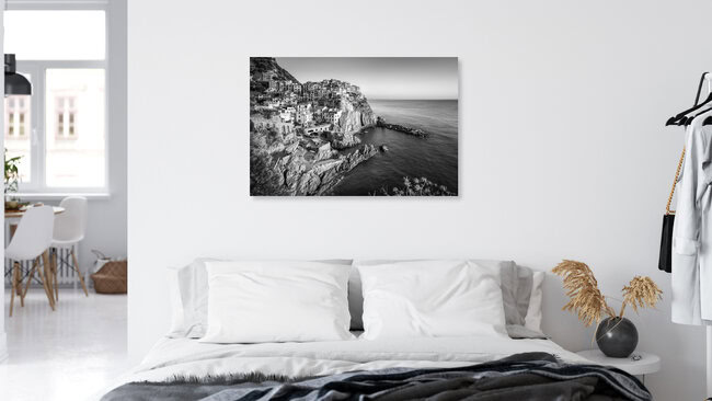 Das Dorf Manarola in Italien, Italien – Fotokunst von Jan Becke als Poster oder Acrylglasbild