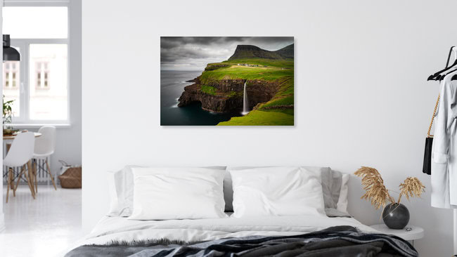 Gasadalur, Färöer Inseln – Fotokunst von Boris Buschardt als Poster oder Acrylglasbild