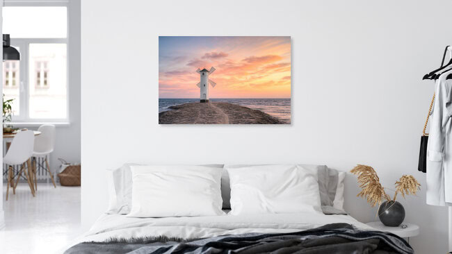 Mühlenbake in Swinemünde auf Usedom, Polen – Fotokunst von Michael Valjak als Poster oder Acrylglasbild