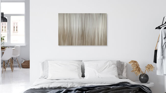 Schilf im Winter verwischt, Deutschland – Fotokunst von Nadja Jacke als Poster oder Acrylglasbild