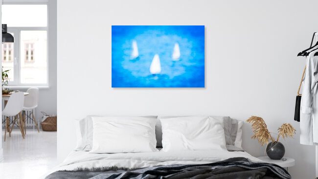 3 Sailboats, Israel – wall art by Tal Paz-fridman as Poster or Acrylic Glass Print