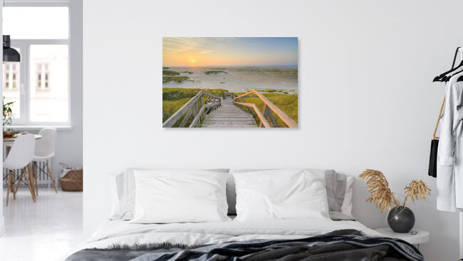 Blick von der Himmelsleiter bei Norddorf auf Amrum, Deutschland – Fotokunst von Michael Valjak als Poster oder Acrylglasbild