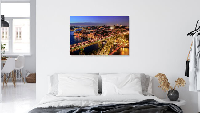 Portugal Porto Cityscape Panorama, Portugal – wall art by Achim Thomae as Poster or Acrylic Glass Print