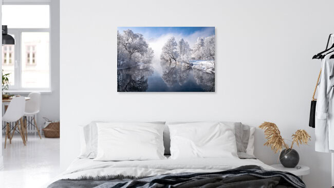 Winter in Bayern, Deutschland – Fotokunst von Achim Thomae als Poster oder Acrylglasbild