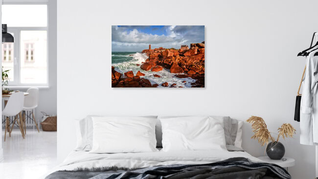 Côte de Granit Rose Bretagne, Frankreich – Fotokunst von Achim Thomae als Poster oder Acrylglasbild