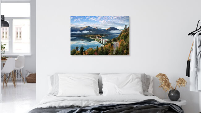 Goldener Oktober in Oberbayern, Deutschland – Fotokunst von Achim Thomae als Poster oder Acrylglasbild