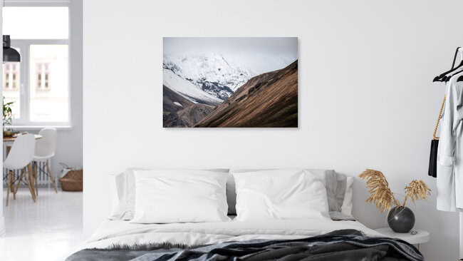 Winter mountains in the highlands near Landmannalaugar, Iceland Posters – wall art by Christian Noah as Poster or Acrylic Glass Print
