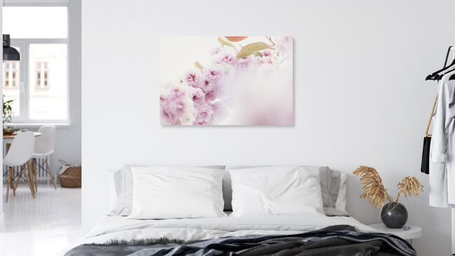 Cherry Blossom Branch Against a Bright Background, Germany – wall art by Nadja Jacke as Poster or Acrylic Glass Print