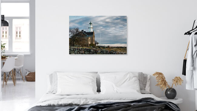 Das Haus am Meer, Sweden – wall art by Silvia Becker as Poster or Acrylic Glass Print