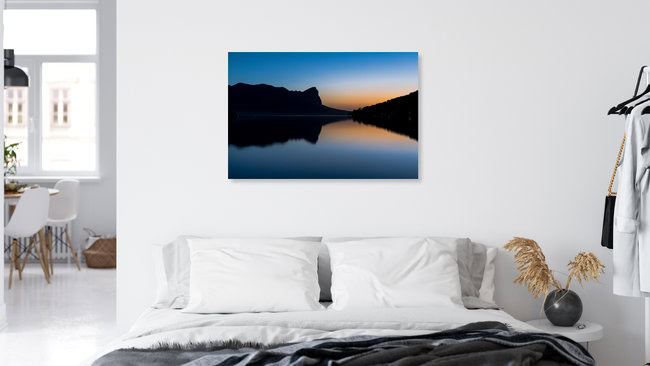 Reflecting Sunset, Österreich – Fotokunst von Manuel Ferlitsch als Poster oder Acrylglasbild
