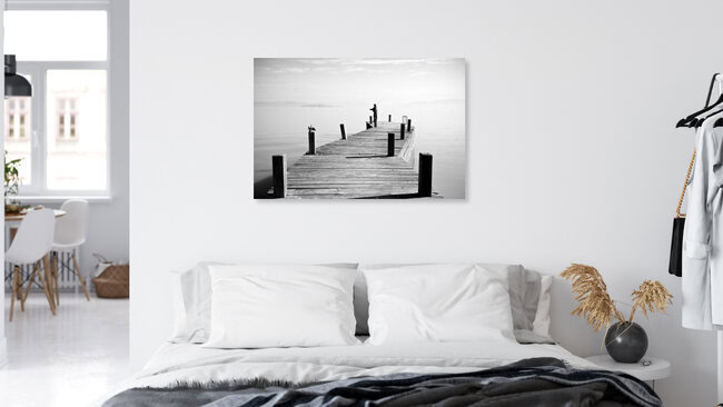 Der Fischer II, Italien – Fotokunst von Oliver Buchmann als Poster oder Acrylglasbild