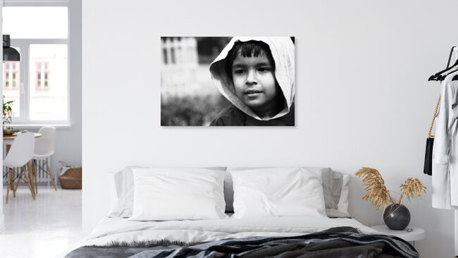 Inocent smile, India – wall art by Ashwani Tyagi as Poster or Acrylic Glass Print