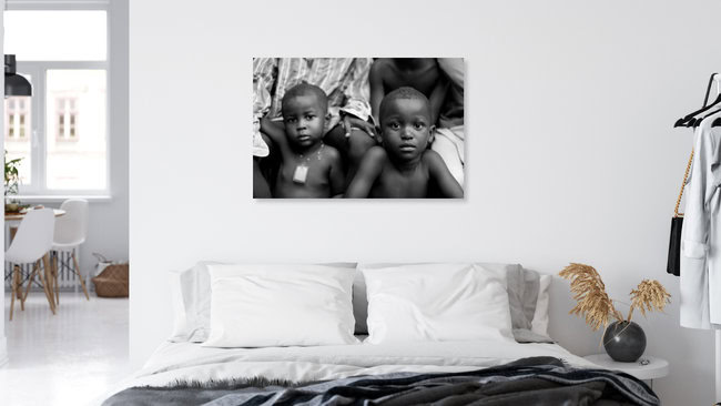 Brothers, Sierra Leone – wall art by Tom Sabbadini as Poster or Acrylic Glass Print