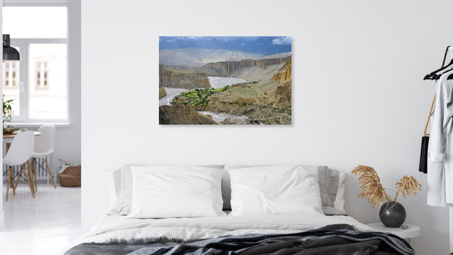 Fertile soil in the high desert of Mustang, Nepal – wall art by Dirk Steuerwald as Poster or Acrylic Glass Print