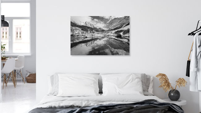 Kurzer Wintereinbruch im Mai am Grundsee im Lötschental (Wallis), Switzerland – wall art by Rainer Kohlrusch as Poster or Acrylic Glass Print