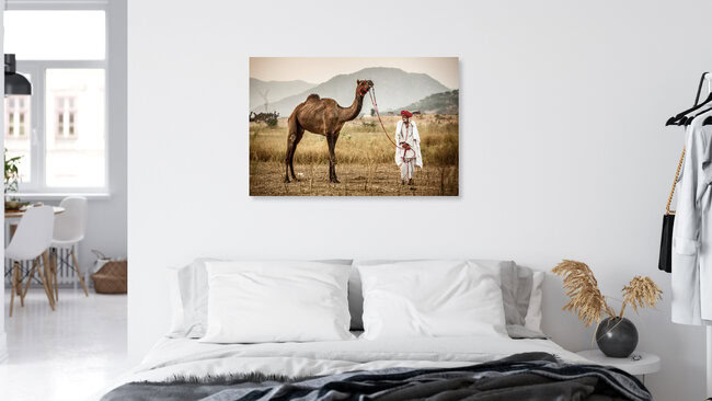 At the Camel Fair, Indien – Fotokunst von Jens Benninghofen als Poster oder Acrylglasbild