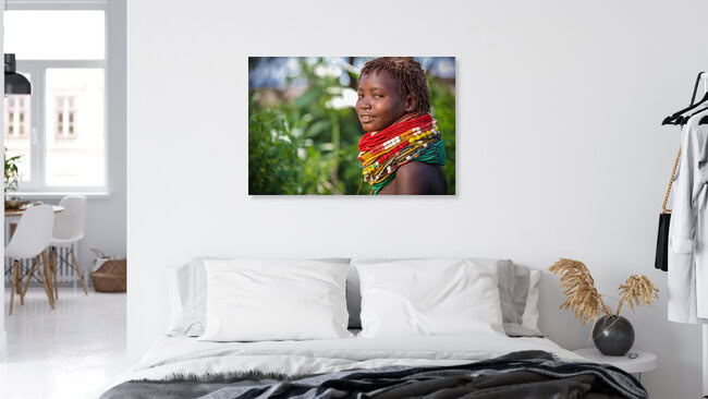 Bume, Äthiopien – Fotokunst von Miro May als Poster oder Acrylglasbild