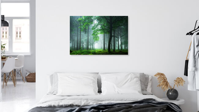 Sommernebel im Thüringer Wald, Germany – wall art by Heiko Gerlicher as Poster or Acrylic Glass Print