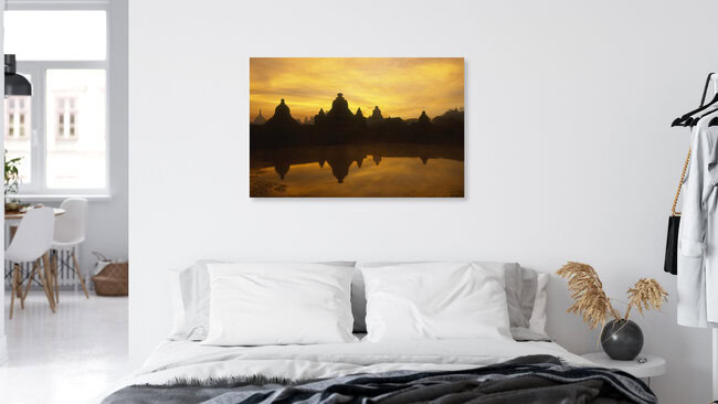 Tempellandschaft, Myanmar – Fotokunst von Martin Seeliger als Poster oder Acrylglasbild