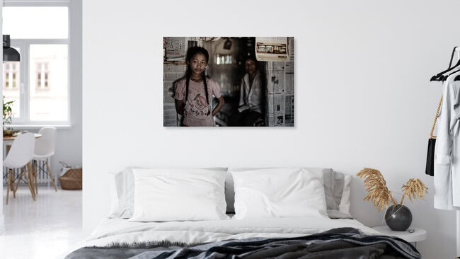 Bhutanese refugee, Bhutan – wall art by Jan Møller Hansen as Poster or Acrylic Glass Print