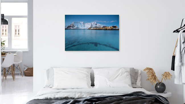 Sakrisøy & Reinebringen // Lofoten islands, Norway, Norwegen – Fotokunst von Eva Stadler als Poster oder Acrylglasbild