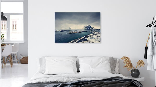 [:] HERE COMES TJE SNOW [:], Norway – wall art by Franz Sussbauer as Poster or Acrylic Glass Print