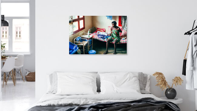 Newborn, Cameroon – wall art by Oliver Ostermeyer as Poster or Acrylic Glass Print