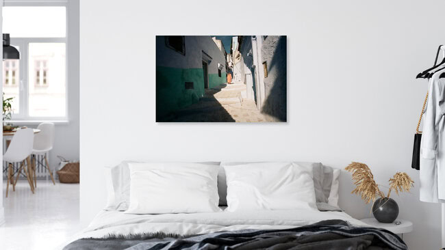Morocco Chefchaouen, Marokko – Fotokunst von Jim Delcid als Poster oder Acrylglasbild