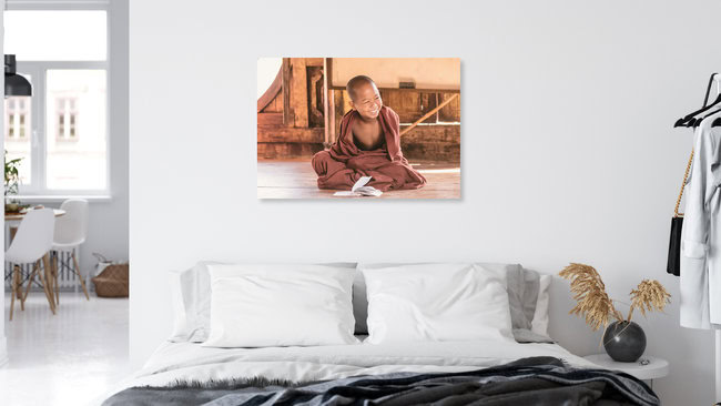 Bitte lächeln, Myanmar – Fotokunst von Anne Beringmeier als Poster oder Acrylglasbild