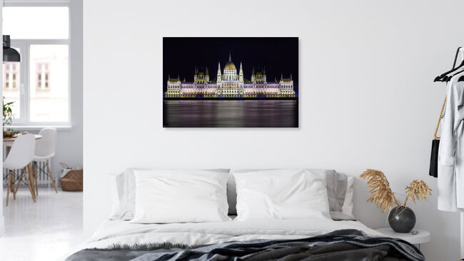 Hungarian Parliament Building in Budapest, Hungary – wall art by Jürgen Wolf as Poster or Acrylic Glass Print