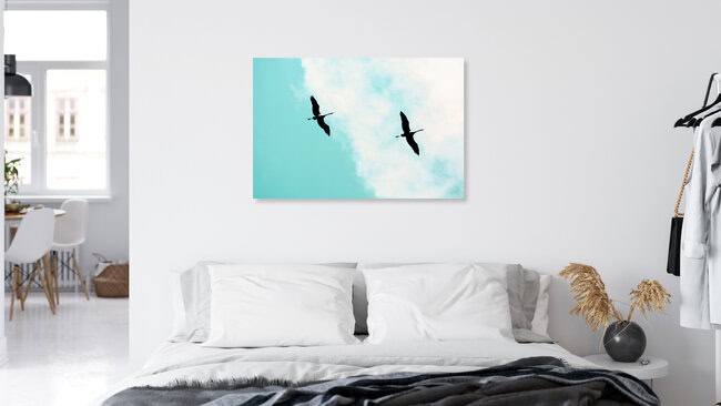 Crane(s) V, Israel – wall art by Tal Paz-fridman as Poster or Acrylic Glass Print