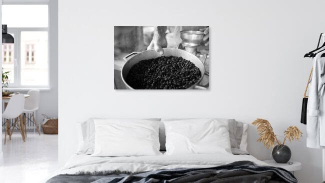 frisch geröstet in die Mühle..., Kolumbien – Fotokunst von Andreas Katzenberger als Poster oder Acrylglasbild