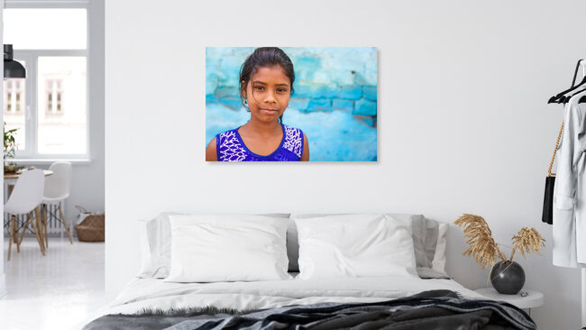 Around Blue, Indien – Fotokunst von Miro May als Poster oder Acrylglasbild