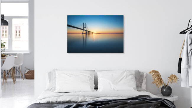Ponte Vasco da Gama in Lisbon, Portugal – wall art by Jean Claude Castor as Poster or Acrylic Glass Print