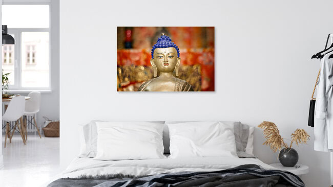 Buddha, Indien – Fotokunst von Victoria Knobloch als Poster oder Acrylglasbild