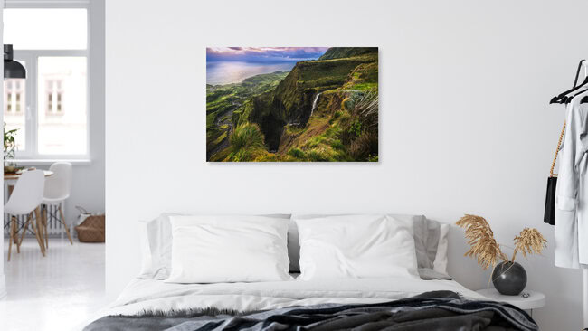 Landscape on Flores Island, Portugal – wall art by Jean Claude Castor as Poster or Acrylic Glass Print